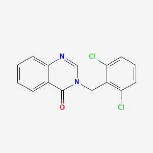 molecular formula C15H10Cl2N2O B15083415 3-(2,6-Dichlorobenzyl)-4(3H)-quinazolinone CAS No. 618443-46-2
