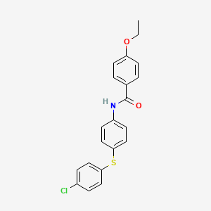 molecular formula C21H18ClNO2S B15083522 N-(4-((4-Chlorophenyl)thio)phenyl)-4-ethoxybenzamide CAS No. 618443-31-5