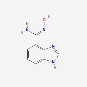 molecular formula C8H8N4O B1508379 N-Hydroxy-1H-benzo[d]imidazole-4-carboximidamide 