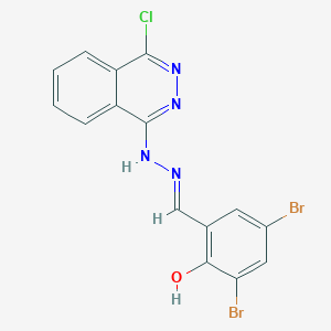 molecular formula C15H9Br2ClN4O B15083862 3,5-Dibromo-2-hydroxybenzaldehyde (4-chloro-1-phthalazinyl)hydrazone 