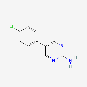 molecular formula C10H8ClN3 B1508460 5-(4-chlorophenyl)pyrimidin-2-amine 