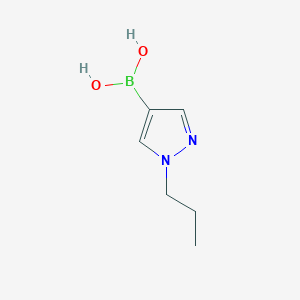 molecular formula C6H11BN2O2 B150847 (1-Propyl-1H-pyrazol-4-yl)boronic acid CAS No. 847818-57-9