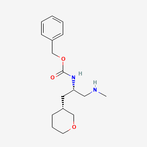 molecular formula C17H26N2O3 B1508474 Benzyl ((S)-1-(methylamino)-3-((R)-tetrahydro-2H-pyran-3-yl)propan-2-yl)carbamate CAS No. 1093869-19-2