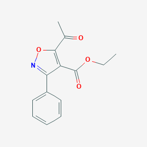 molecular formula C14H13NO4 B150848 Ethyl 5-acetyl-3-phenylisoxazole-4-carboxylate CAS No. 129663-15-6