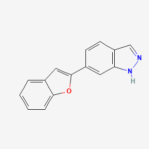 molecular formula C15H10N2O B1508485 6-(Benzofuran-2-yl)-1H-indazole 