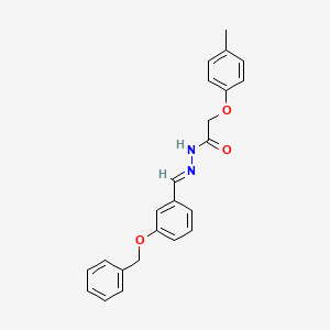 molecular formula C23H22N2O3 B15084923 N'-(3-(Benzyloxy)benzylidene)-2-(4-methylphenoxy)acetohydrazide CAS No. 328910-46-9
