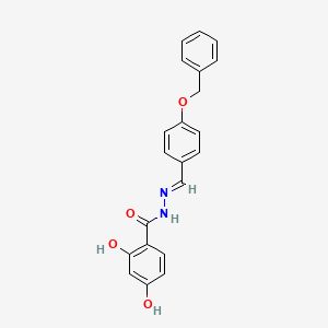 molecular formula C21H18N2O4 B15085136 N'-(4-(Benzyloxy)benzylidene)-2,4-dihydroxybenzohydrazide CAS No. 478534-21-3