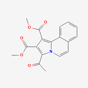 molecular formula C18H15NO5 B15085276 Dimethyl 3-acetylpyrrolo[2,1-a]isoquinoline-1,2-dicarboxylate 