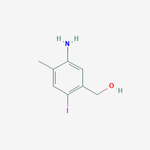molecular formula C8H10INO B1508554 (5-amino-2-iodo-4-methylphenyl)methanol 