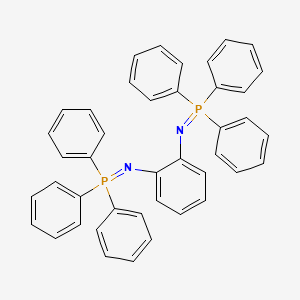 molecular formula C42H34N2P2 B15086405 Triphenyl((2-((triphenylphosphoranylidene)amino)phenyl)imino)phosphorane CAS No. 1753-97-5