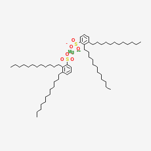 molecular formula C60H106MgO6S2 B1508652 Magnesium bis(didodecylbenzenesulphonate) CAS No. 29152-71-4