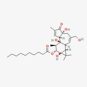 molecular formula C30H46O7 B15086991 Phorbol-12-decanoate 