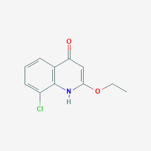 molecular formula C11H10ClNO2 B1508733 8-Chloro-2-ethoxyquinolin-4-ol CAS No. 861396-95-4