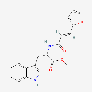 molecular formula C19H18N2O4 B15087340 N-(3-[2-Furyl]acryloyl)-L-tryptophan methyl ester 