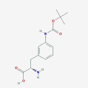 molecular formula C14H20N2O4 B1508748 3-(Boc-amino)-L-phenylalanine CAS No. 273221-83-3