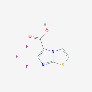 molecular formula C7H3F3N2O2S B1508749 6-(Trifluoromethyl)imidazo[2,1-b]thiazole-5-carboxylic acid CAS No. 1007874-87-4