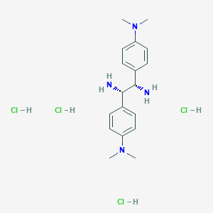 molecular formula C18H30Cl4N4 B1508759 (1S,2S)-1,2-Bis(4-dimethylaminophenyl)ethylenediamine tetrahydrochloride CAS No. 1052707-21-7