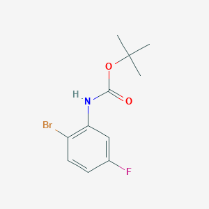 molecular formula C11H13BrFNO2 B1508780 tert-butyl N-(2-bromo-5-fluorophenyl)carbamate 