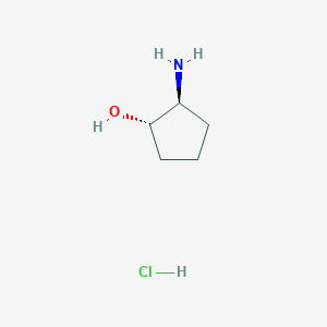 molecular formula C5H12ClNO B150881 trans-(1S,2S)-2-Aminocyclopentanol hydrochloride CAS No. 68327-04-8