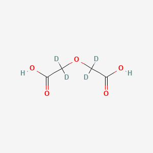 molecular formula C4H6O5 B15088418 Diglycolic acid-d4 