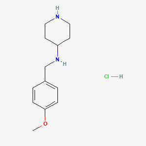 molecular formula C13H21ClN2O B1508853 N-(4-Methoxybenzyl)piperidin-4-amine hydrochloride 