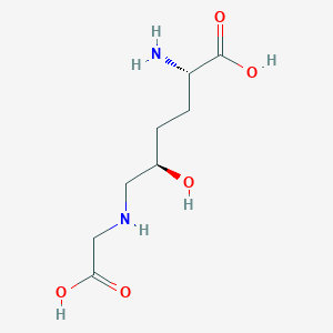 molecular formula C8H16N2O5 B150887 N(epsilon)-(Carboxymethyl)hydroxylysine CAS No. 130985-18-1