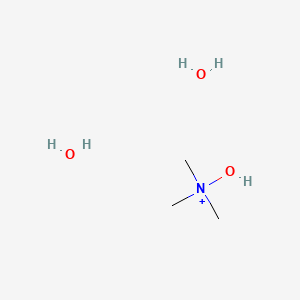 molecular formula C3H14NO3+ B15089007 hydroxy(trimethyl)azanium;dihydrate 