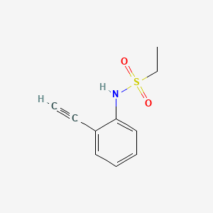 molecular formula C10H11NO2S B15089966 N-(2-Ethynylphenyl)ethanesulfonamide 