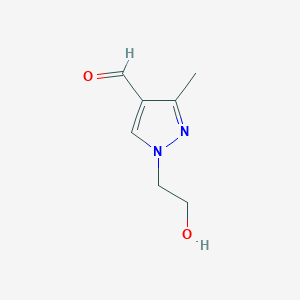 molecular formula C7H10N2O2 B1509004 1-(2-Hydroxyethyl)-3-methyl-1H-pyrazole-4-carbaldehyde CAS No. 1177321-94-6