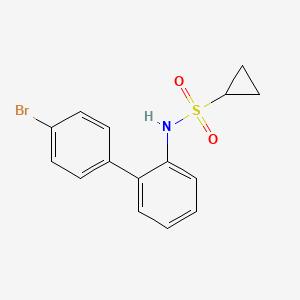 molecular formula C15H14BrNO2S B15090151 N-(4'-bromo-[1,1'-biphenyl]-2-yl)cyclopropanesulfonamide 