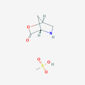 molecular formula C6H11NO5S B150904 (1S,4S)-2-oxa-5-azabicyclo[2.2.1]heptan-3-one methanesulfonate CAS No. 769167-53-5