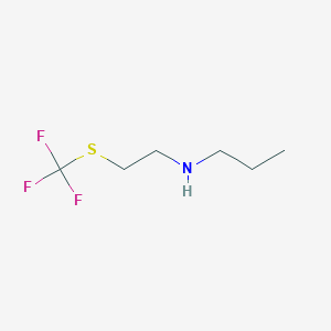 molecular formula C6H12F3NS B15090431 Propyl-(2-trifluoromethylsulfanyl-ethyl)-amine CAS No. 1286743-97-2