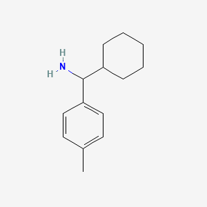molecular formula C14H21N B15090485 Cyclohexyl(4-methylphenyl)methanamine 