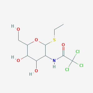 molecular formula C10H16Cl3NO5S B15090823 Ethyl 2-deoxy-2-[(trichloroacetyl)amino]-b-D-thioglucopyranoside 