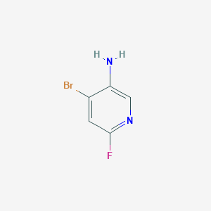 molecular formula C5H4BrFN2 B15090831 4-Bromo-6-fluoropyridin-3-amine 