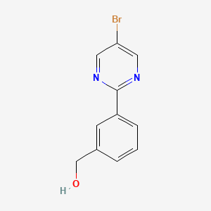 molecular formula C11H9BrN2O B1509117 (3-(5-Bromopyrimidin-2-yl)phenyl)methanol CAS No. 1092568-90-5