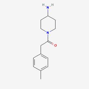 molecular formula C14H20N2O B15091733 1-(4-Aminopiperidin-1-yl)-2-(4-methylphenyl)ethan-1-one 