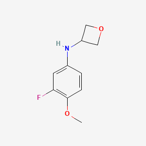 molecular formula C10H12FNO2 B15091809 N-(3-fluoro-4-methoxyphenyl)oxetan-3-amine 