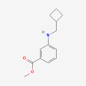 molecular formula C13H17NO2 B15091822 Methyl 3-[(cyclobutylmethyl)amino]benzoate 
