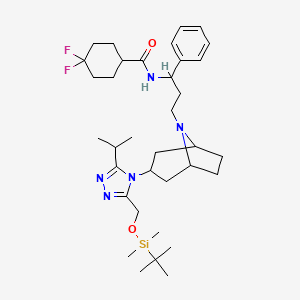 molecular formula C35H55F2N5O2Si B15091846 3-tert-ButyldimethylsilyloxymethylMaraviroc 