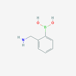 molecular formula C7H10BNO2 B150920 (2-(Aminomethyl)phenyl)boronic acid CAS No. 248274-03-5