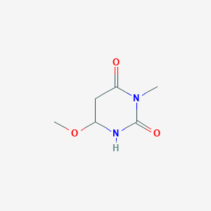 molecular formula C6H10N2O3 B15092380 6-Methoxy-3-methyl-1,3-diazinane-2,4-dione 