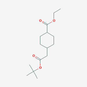 Ethyl 4-(2-tert-butoxy-2-oxoethyl)cyclohexanecarboxylate