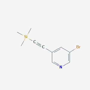 molecular formula C10H12BrNSi B1509363 3-Bromo-5-((trimethylsilyl)ethynyl)pyridine 