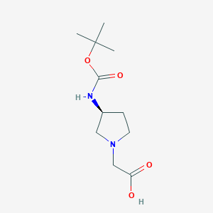 ((S)-3-tert-Butoxycarbonylamino-pyrrolidin-1-yl)-acetic acid