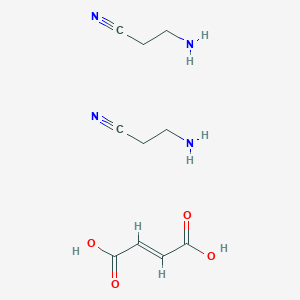 molecular formula C₁₀H₁₆N₄O₄ B150938 Bis(3-aminopropiononitrile) fumarate CAS No. 2079-89-2