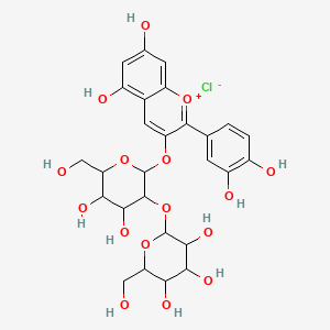 molecular formula C27H31ClO16 B15094139 Cyanidin 3-sophoroside chloride 
