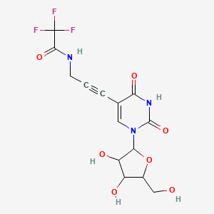molecular formula C14H14F3N3O7 B15094150 5-[3-[(2,2,2-Trifluoroacetyl)amino]-1-propyn-1-yl]uridine 