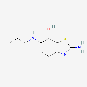2-Amino-6-(propylamino)-4,5,6,7-tetrahydrobenzo[d]thiazol-7-ol
