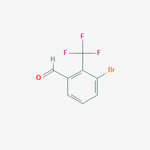 molecular formula C8H4BrF3O B1509429 3-Bromo-2-(trifluoromethyl)benzaldehyde CAS No. 1289057-68-6